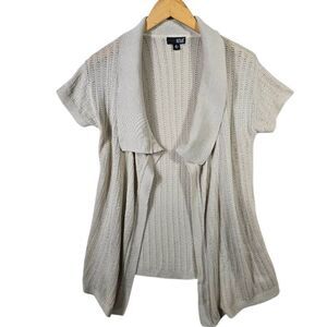Apt. 9 Women's Cream  Open-Front Cardigan